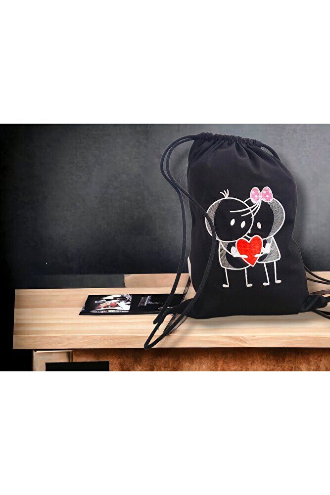 Aşiklar Nakiş İşleme Büzgülü ( torba)Sirt Çantasi