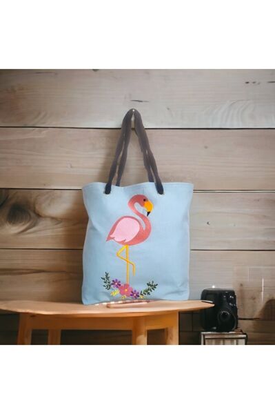 Nakiş İşlemeli? Flami?ngo Çanta
