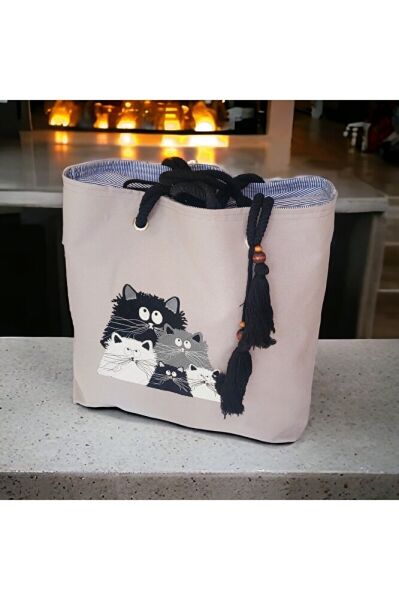 Nakiş İşlemeli? Sapşi?k Ai?le Gri? Çantada